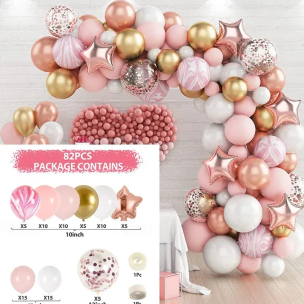 Birthday balloon set party decoration balloons wedding room scene decoration balloon chain arch