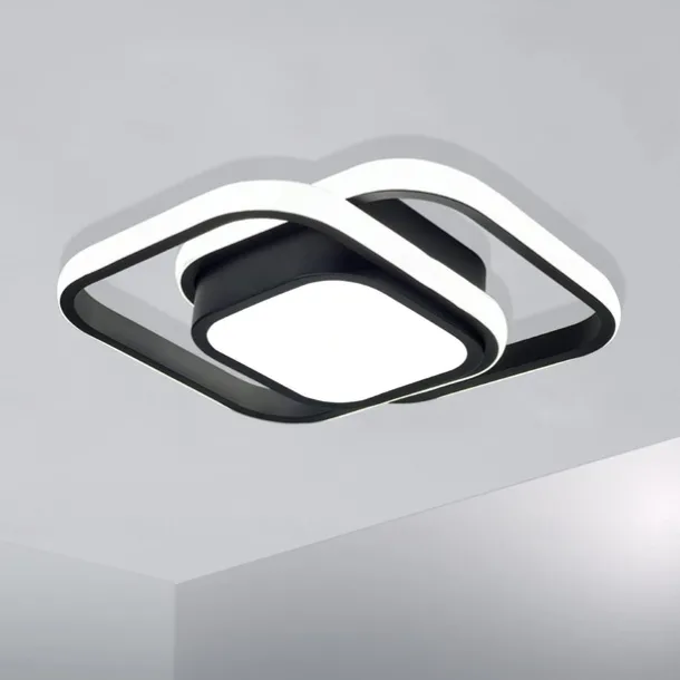 Black and Gold LED Corridor Light Fixtures Modern LED Ceiling Fixtures Close to Ceiling Lights Suitable for Corridors Bedrooms Bathrooms Kitchens Balconies Ceiling Lights