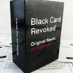 Black Card Revoked Original Flavor Fifth Edition Mystery Trivia Game, Standard Edition for Teens and Adults Paper Material
