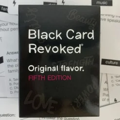 Black Card Revoked Original Flavor Fifth Edition Mystery Trivia Game, Standard Edition for Teens and Adults Paper Material