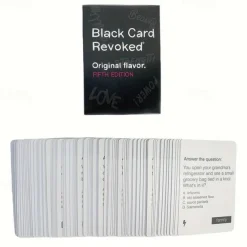 Black Card Revoked Original Flavor Fifth Edition Mystery Trivia Game, Standard Edition for Teens and Adults Paper Material