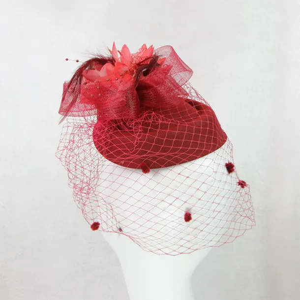 Black Funeral Hat Feather Net Pillbox Fascinators Hats Headwear with Feather Floral 1PC Special Occasion Horse Race Ladies Day Headpiece dress to impress Race Day Dress