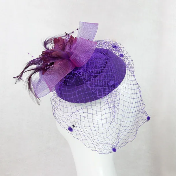 Black Funeral Hat Feather Net Pillbox Fascinators Hats Headwear with Feather Floral 1PC Special Occasion Horse Race Ladies Day Headpiece dress to impress Race Day Dress