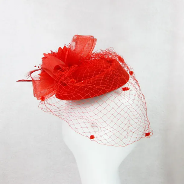 Black Funeral Hat Feather Net Pillbox Fascinators Hats Headwear with Feather Floral 1PC Special Occasion Horse Race Ladies Day Headpiece dress to impress Race Day Dress