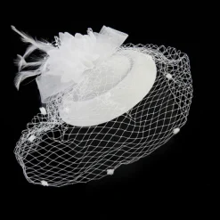 Black Funeral Hat Feather Net Pillbox Fascinators Hats Headwear with Feather Floral 1PC Special Occasion Horse Race Ladies Day Headpiece dress to impress Race Day Dress