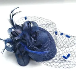 Black Funeral Hat Feather Net Pillbox Fascinators Hats Headwear with Feather Floral 1PC Special Occasion Horse Race Ladies Day Headpiece dress to impress Race Day Dress