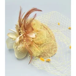 Black Funeral Hat Feather Net Pillbox Fascinators Hats Headwear with Feather Floral 1PC Special Occasion Horse Race Ladies Day Headpiece dress to impress Race Day Dress