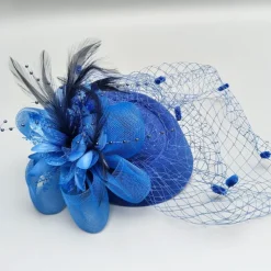 Black Funeral Hat Feather Net Pillbox Fascinators Hats Headwear with Feather Floral 1PC Special Occasion Horse Race Ladies Day Headpiece dress to impress Race Day Dress
