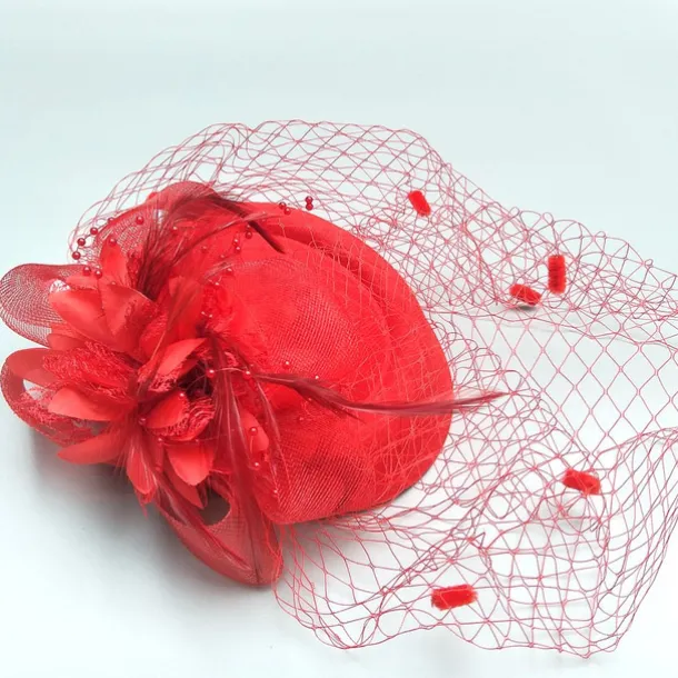 Black Funeral Hat Feather Net Pillbox Fascinators Hats Headwear with Feather Floral 1PC Special Occasion Horse Race Ladies Day Headpiece dress to impress Race Day Dress