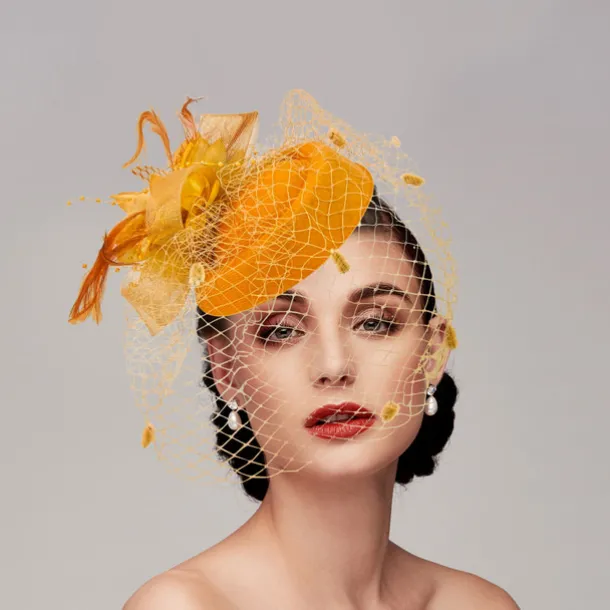 Black Funeral Hat Feather Net Pillbox Fascinators Hats Headwear with Feather Floral 1PC Special Occasion Horse Race Ladies Day Headpiece dress to impress Race Day Dress
