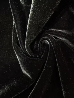 Black Jumpsuit Mother of the Bride Elegant Minimalist Lapel Floor Length Velvet Long Sleeve with Buttons Solid Color 2025