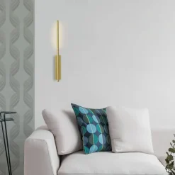 Black LED Wall Light Modern Metal Linear Wall Mounted Lamp Indoor Led Wall Sconce Lighting Long Strip Design Indoor Wall Lamp for Living Room Bedroom Porch Hallway Bathroom Bedside