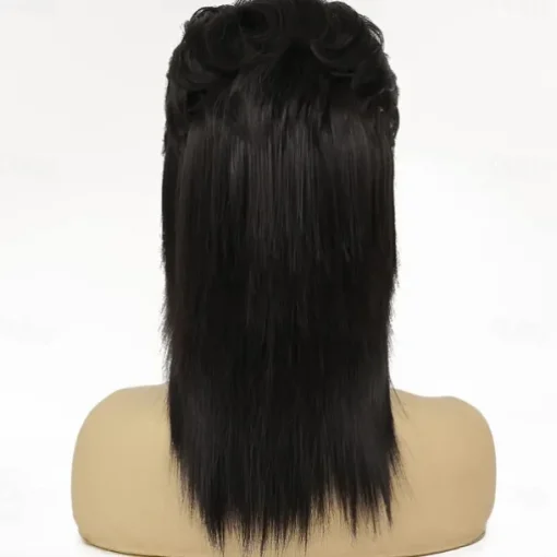 Black Mullet Wigs for Women Curly Shoulder Length Fluffy Hair 70s 80s Rocker Party Cosplay Synthetic Wigs (Black) Halloween Wigs