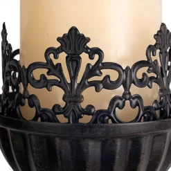 Black Vintage Candlesticks, Black Crown And Scepter Design Wall-Mounted, Perfect Decoration for Living Room, Courtyard, Bedroom, Staircase, Christmas, Halloween, Valentine's Day Gift 1PCS