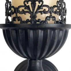 Black Vintage Candlesticks, Black Crown And Scepter Design Wall-Mounted, Perfect Decoration for Living Room, Courtyard, Bedroom, Staircase, Christmas, Halloween, Valentine's Day Gift 1PCS