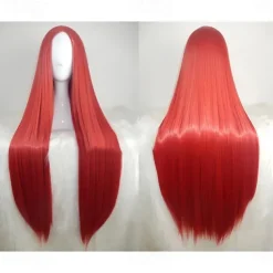 Black Wigs for Women The Addams Family Wig Long Black Wig Cosplay Wig Synthetic Wig Cosplay Wig Long Azure Light Brown Lake Blue Blonde Pink Synthetic Hair 34 Inch Women'S Halloween Wigs