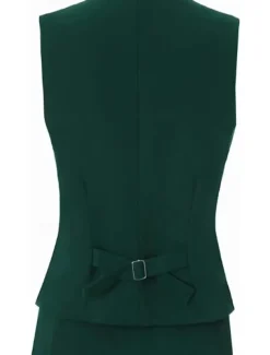 BlackWhite Pantsuit 3 Piece Mother of the Bride Elegant Simple Minimalist V Neck Ankle Length Stretch Fabric Long Sleeve Wrap Included with Solid Color