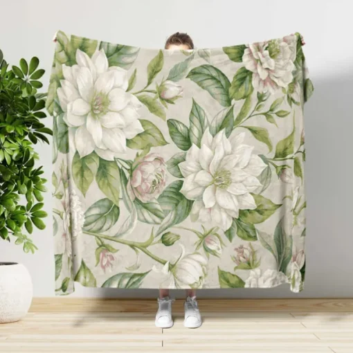 Blankets & Throws, Floral / Flower Polyester / Flannel Toison Warmer Soft Comfy Blankets