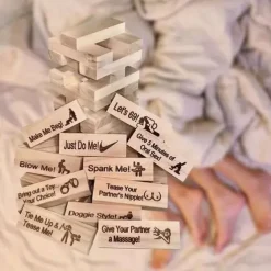 Block Tower Jenga Game Couple Dating Block Tower Stacking Game teddy day Day Valentine's Day for Christmas Gifts