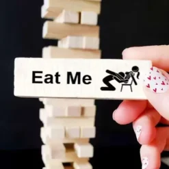 Block Tower Jenga Game Couple Dating Block Tower Stacking Game teddy day Day Valentine's Day for Christmas Gifts