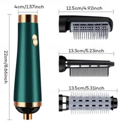 Blow Dryer with Comb Hair Dryer Comb Hot Air Curling For Hair Roller Ionic Hair Straightening Brush Quick Professional Brush Dry Hair Curler Curling Iron