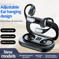 Bluetooth 5.4 Touch Control Wireless Bluetooth Earphone Headphones Waterproof Sport Gaming Headset Noise Cancelling Earbuds