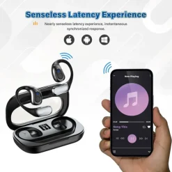 Bluetooth 5.4 Touch Control Wireless Bluetooth Earphone Headphones Waterproof Sport Gaming Headset Noise Cancelling Earbuds