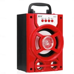 Bluetooth 5.1v Portable PA Speaker With/without Microphone Color Changing LED Light Rechargeable Karaoke Machine Supports TF Card/USB FM , Perfect for Party