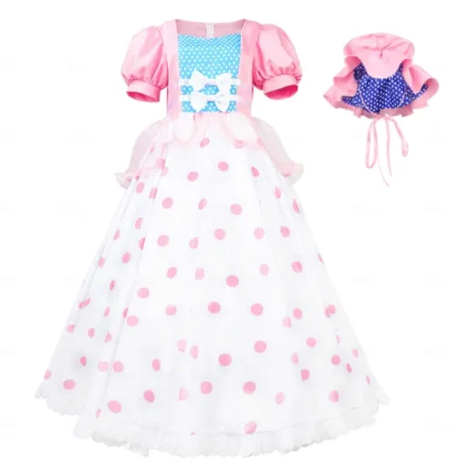 Bo Peep Cosplay Costume Halloween Props Masquerade Anime Movie Cosplay for Women's Adults' Christmas New Year Masquerade