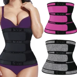 Body Shaper Sweat Waist Trimmer Sauna Belt Sports Neoprene Yoga Gym Workout Pilates Adjustable Durable Weight Loss Tummy Fat Burner Hot Sweat For Women Home Outfits