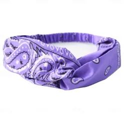 Bohemian Stretch Headbands Paisley Pattern Sweat-Wicking Polyester Hairbands for Hip Hop Dance & Sports Cooling Sports Headbands Casual Wear Absorbent Fabric