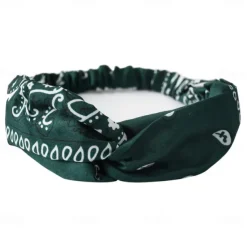 Bohemian Stretch Headbands Paisley Pattern Sweat-Wicking Polyester Hairbands for Hip Hop Dance & Sports Cooling Sports Headbands Casual Wear Absorbent Fabric