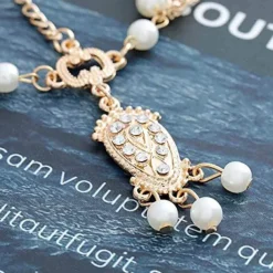 Boho Pearl Hair Chain Gold Tassel Headpiece Gypsy Festival Wedding Hair Accessories for Women