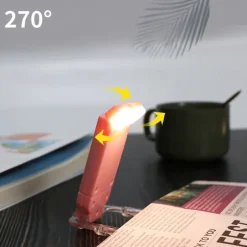 Book Reading Light USB Rechargeable Book Light for Reading in Bed Blue Light BlockingLED Clip On Book Lights for Kids Bookworms