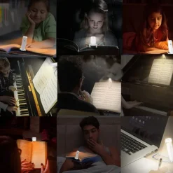 Book Reading Light USB Rechargeable Book Light for Reading in Bed Blue Light BlockingLED Clip On Book Lights for Kids Bookworms