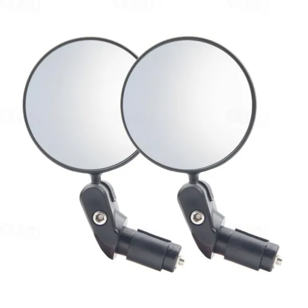 Boost Your Cycling Safety: 2pcs Bike Mirrors For Handlebars - Perfect Rear View Mirrors For Mountain & Road Bikes!