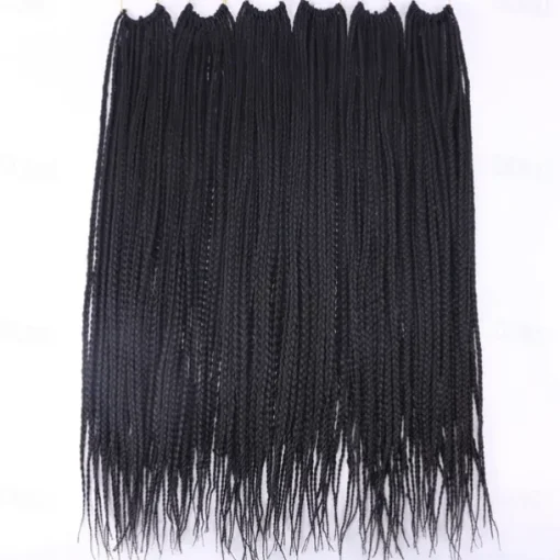 Box Braids Crochet Hair 6 Packs 24 Inch Ombre Dark Roots Honey Blonde 3X Goddess Senegalese Twist Tissage Fiber Kanekalon Braiding Hair Extensions 22 Strands/Pack 100g