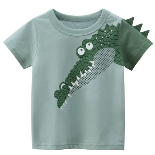 Boys 3D Animal Cartoon T shirt Tee Short Sleeve Summer Cute Casual Kids 3-8 Years School Going out Casual Daily Regular Fit