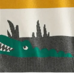 Boys 3D Animal Cartoon Tiger Sweatshirt Long Sleeve Fall Winter Active Basic Kids 3-8 Years Outdoor Indoor Regular Fit