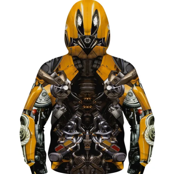 Boys 3D Cartoon Coat Long Sleeve Fall Winter Active Cool Kids 3-10 Years Daily Regular Fit