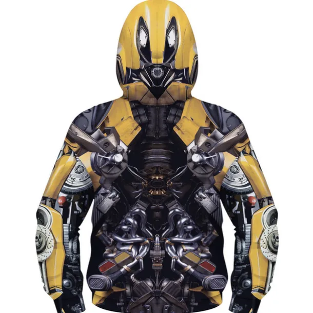 Boys 3D Cartoon Coat Long Sleeve Fall Winter Active Cool Kids 3-10 Years Daily Regular Fit