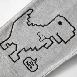 Boys 3D Cartoon Dinosaur Pants Sweatpants Spring Fall Active Basic Kids 4 years+ Outdoor Sport Casual Regular Fit