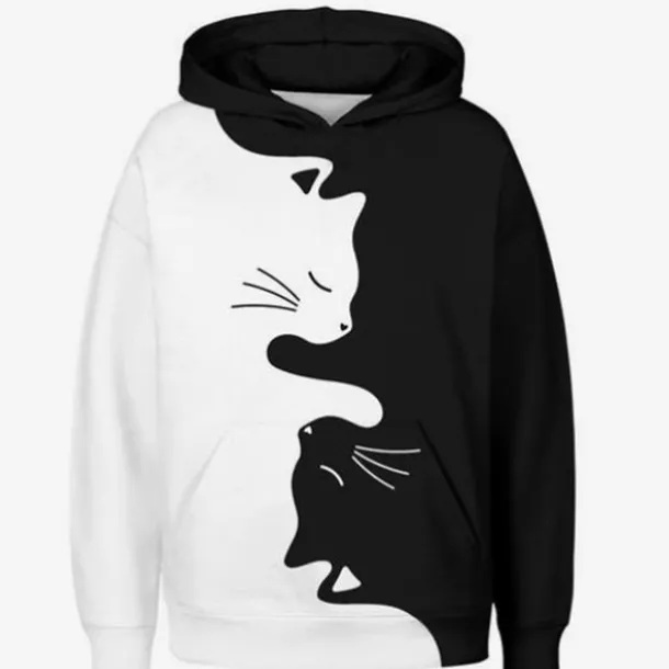 Boys 3D Color Block 3D Print Graffiti Hoodie Long Sleeve 3D Print Active Basic Casual Kids 4-12 Years Sports Outdoor Casual Daily