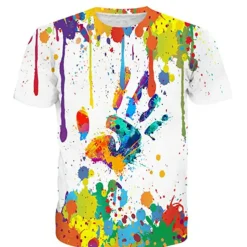 Boys' 3D Color Block T shirt Short Sleeve 3D Print Summer Spring Active Sports Fashion Kids 3-12 Years Outdoor Daily Indoor Regular Fit
