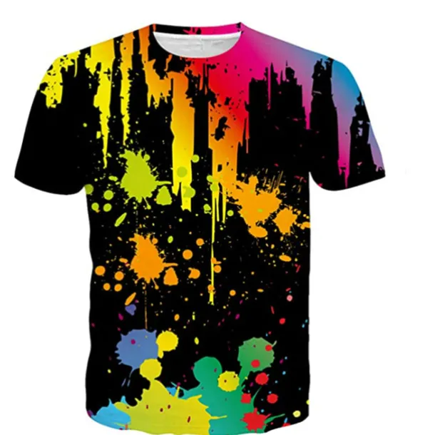 Boys' 3D Color Block T shirt Short Sleeve 3D Print Summer Spring Active Sports Fashion Kids 3-12 Years Outdoor Daily Indoor Regular Fit