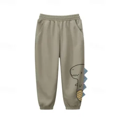 Boys 3D Dinosaur Pants Sweatpants Spring Fall Active Basic Kids 4 years+ Outdoor Sport Casual Regular Fit