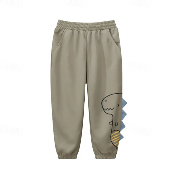 Boys 3D Dinosaur Pants Sweatpants Spring Fall Active Basic Kids 4 years+ Outdoor Sport Casual Regular Fit