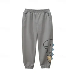 Boys 3D Dinosaur Pants Sweatpants Spring Fall Active Basic Kids 4 years+ Outdoor Sport Casual Regular Fit