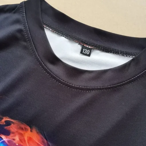 Boys 3D Football T shirt Short Sleeve 3D Print Summer Active Streetwear Polyester Kids 3-12 Years Outdoor Daily