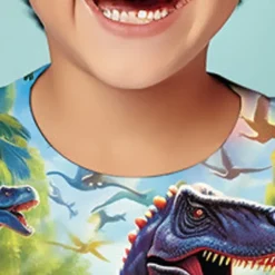 Boys' 3D Graphic Animal Dinosaur T shirt Tee Short Sleeve 3D Print Summer Spring Active Sports Fashion Kids 3-12 Years Outdoor Casual Daily Regular Fit